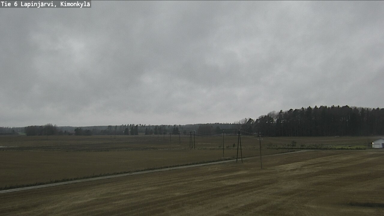 Weather Camera Image Väg 6 Lapinjärvi, Kimoböle, Lapinjärvi, Uusimaa