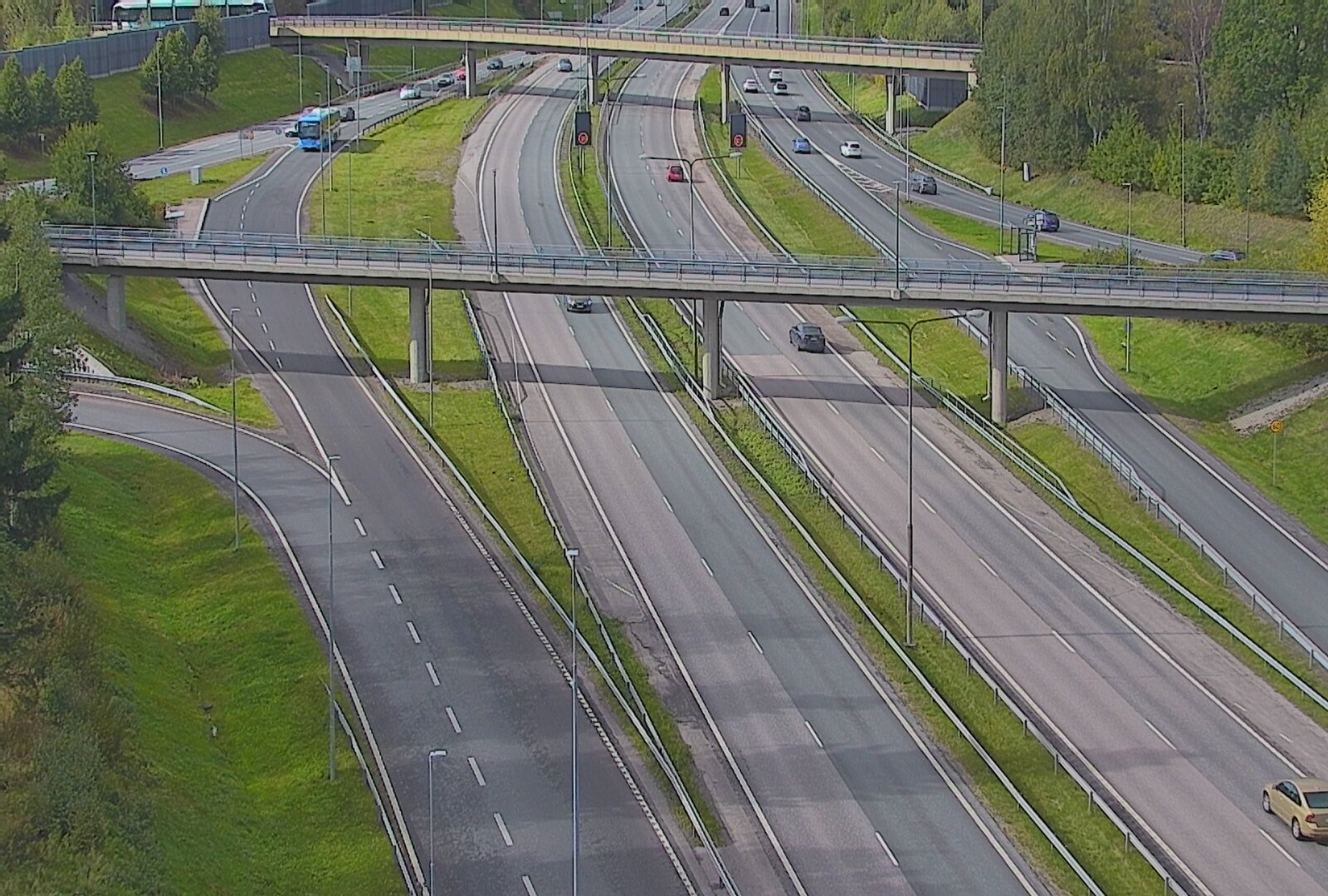 Weather Camera Image Road 101 Espoo, Turunväylä risteys, Espoo, Uusimaa