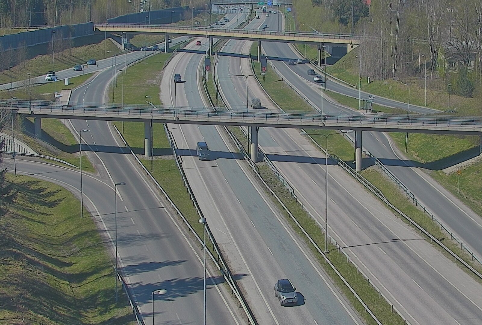 Weather Camera Image Väg 101 Esbo, Åboleden korsning, Espoo, Uusimaa