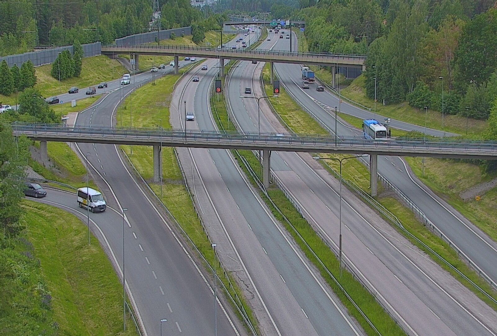 Weather Camera Image Road 101 Espoo, Turunväylä risteys, Espoo, Uusimaa