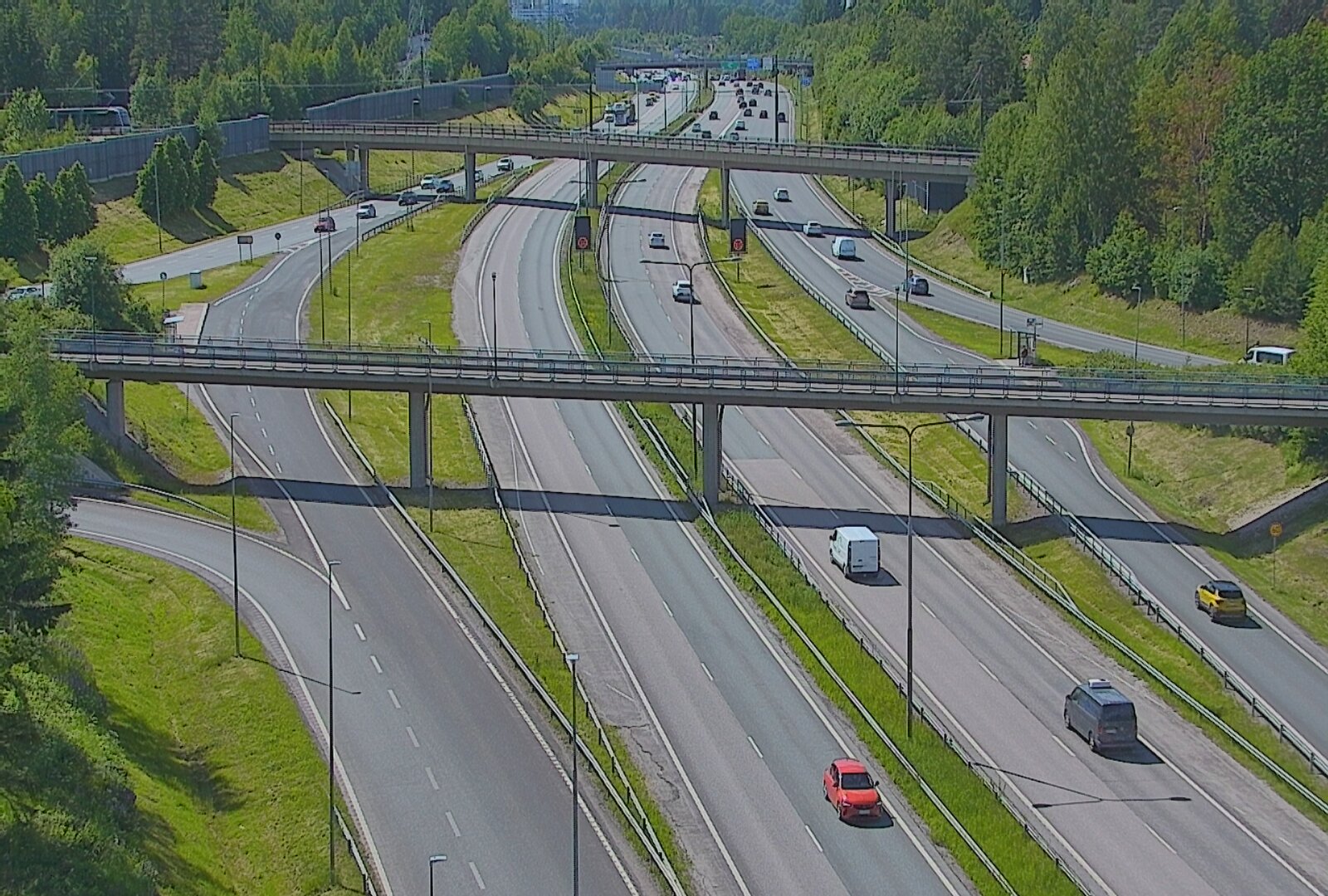 Kelikamerat Kuva Tie 101 Espoo, Turunväylän risteys, Espoo, Uusimaa