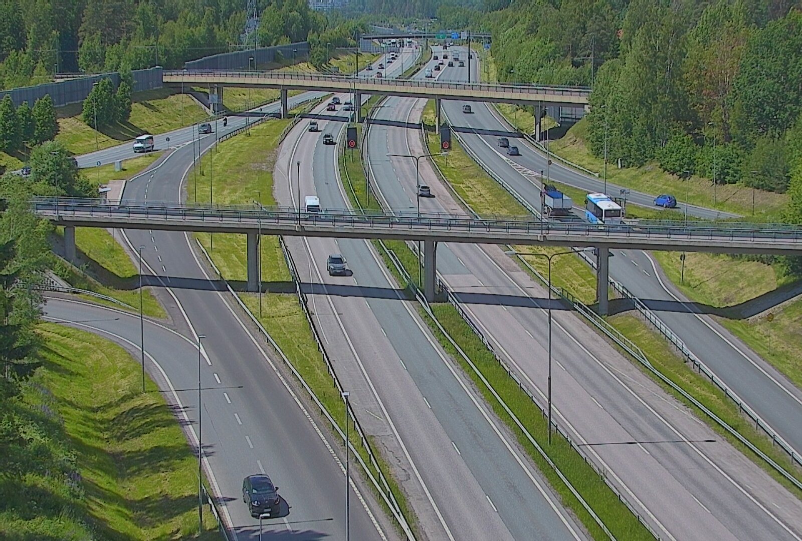 Kelikamerat Kuva Tie 101 Espoo, Turunväylän risteys, Espoo, Uusimaa