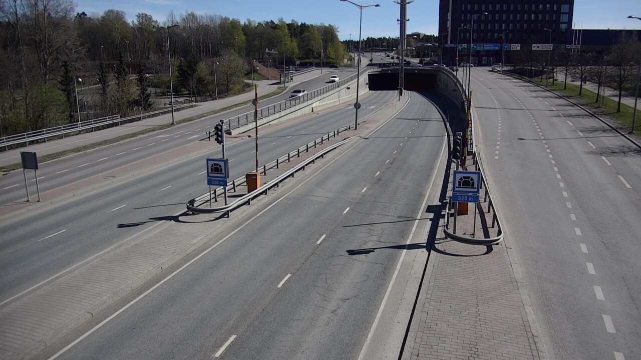 Kelikamerat Kuva Tie 100 Helsinki Hakamäentie, Kivihaan tunneli, länsi, Helsinki, Uusimaa