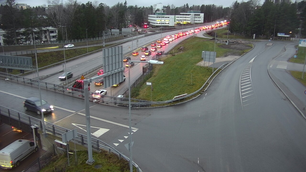 Weather Camera Image Väg 101 Esbo, Miestentie, Espoo, Uusimaa