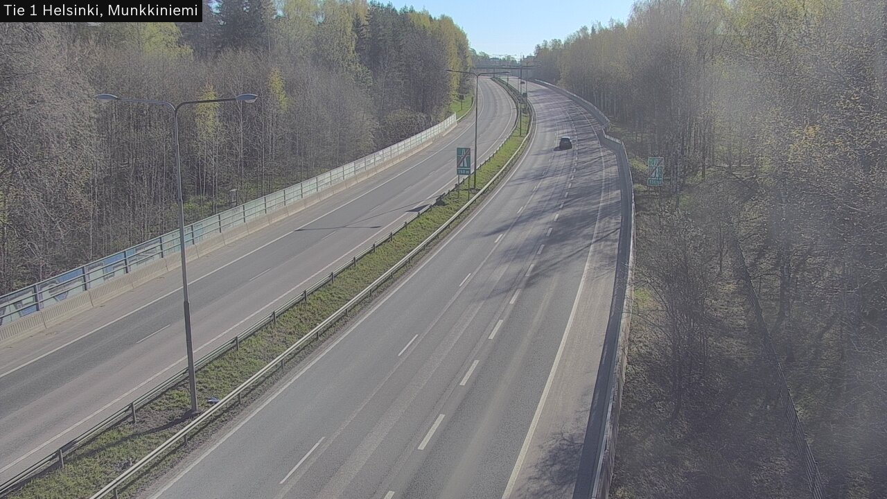 Weather Camera Image Väg 1 Helsingfors, Munksnäs, Helsinki, Uusimaa
