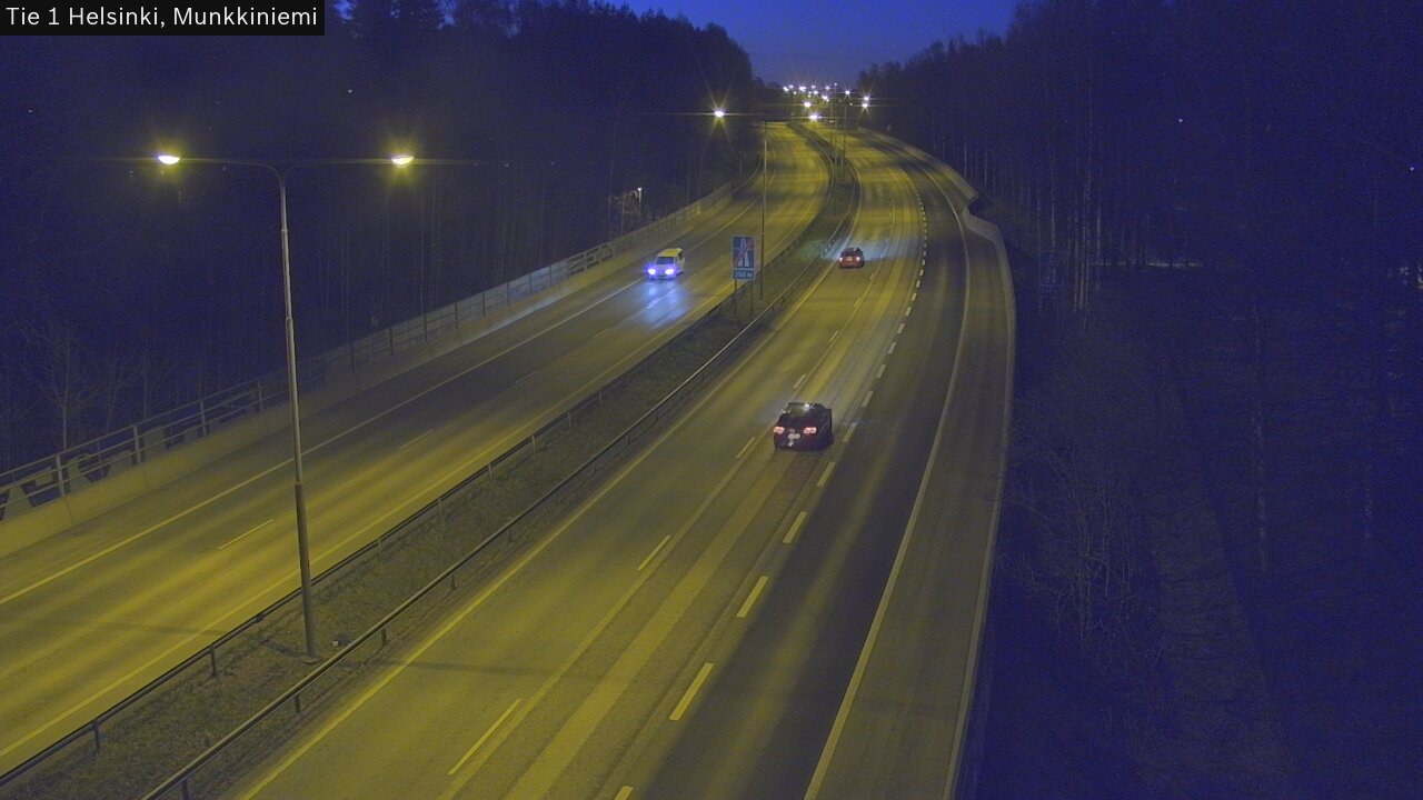 Weather Camera Image Väg 1 Helsingfors, Munksnäs, Helsinki, Uusimaa