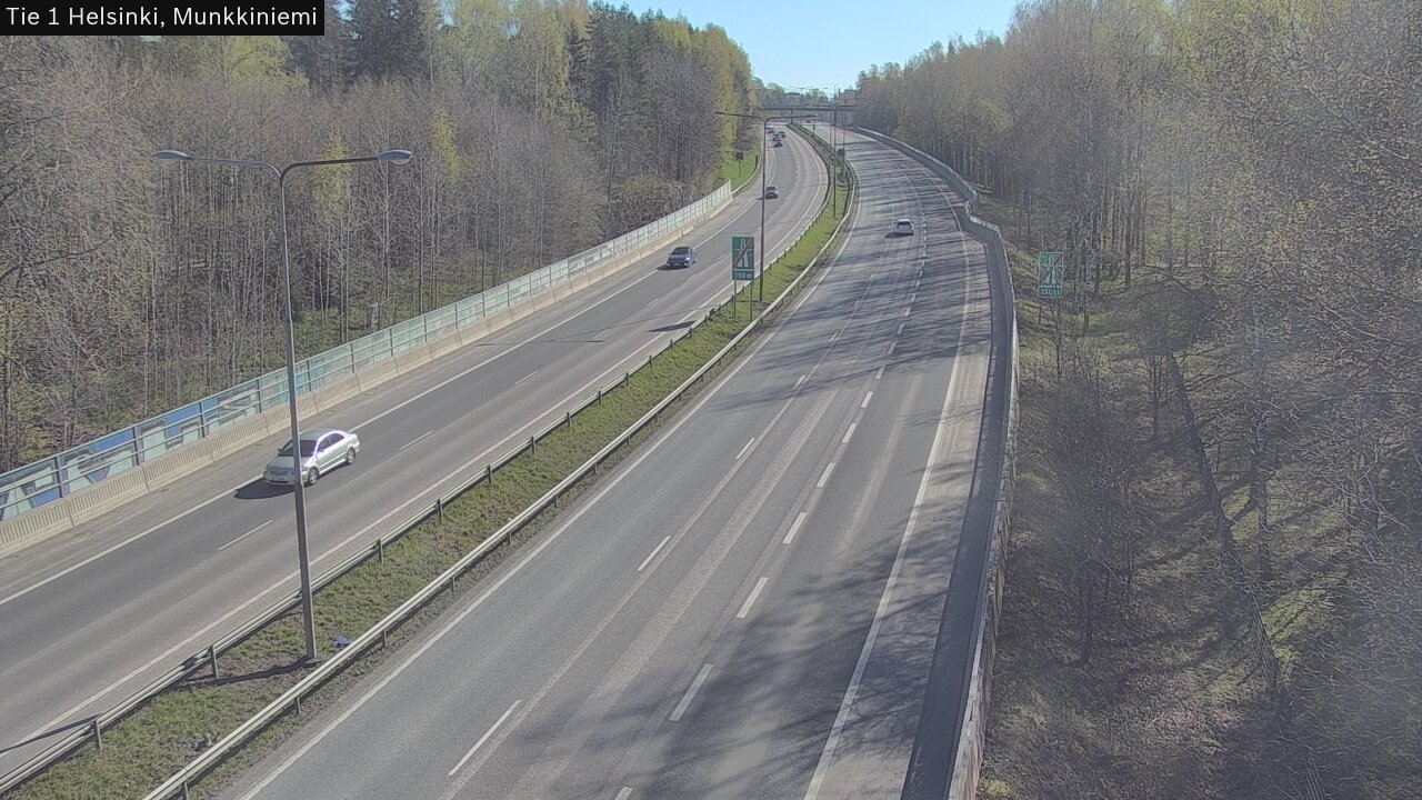 Weather Camera Image Väg 1 Helsingfors, Munksnäs, Helsinki, Uusimaa