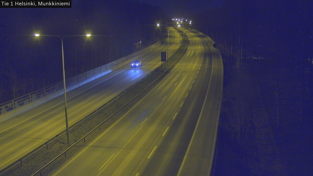 Weather Camera Image Road 1 Helsinki, Munkkiniemi, Helsinki, Uusimaa