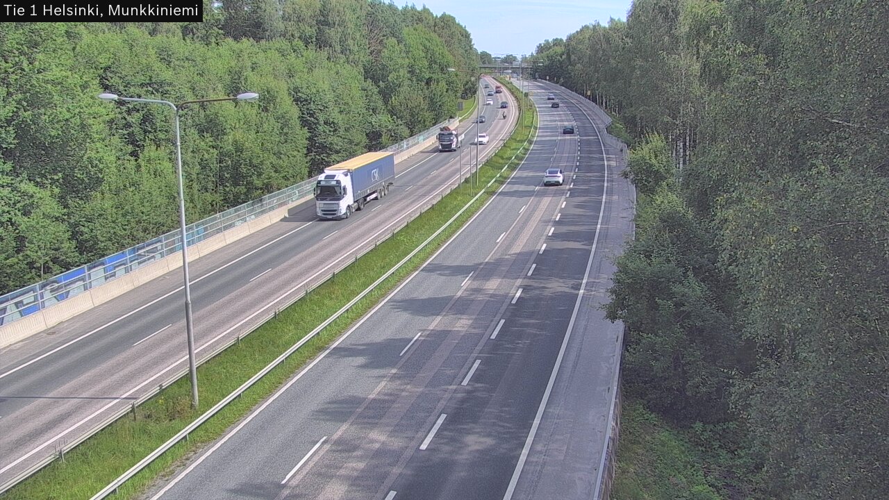 Weather Camera Image Road 1 Helsinki, Munkkiniemi, Helsinki, Uusimaa