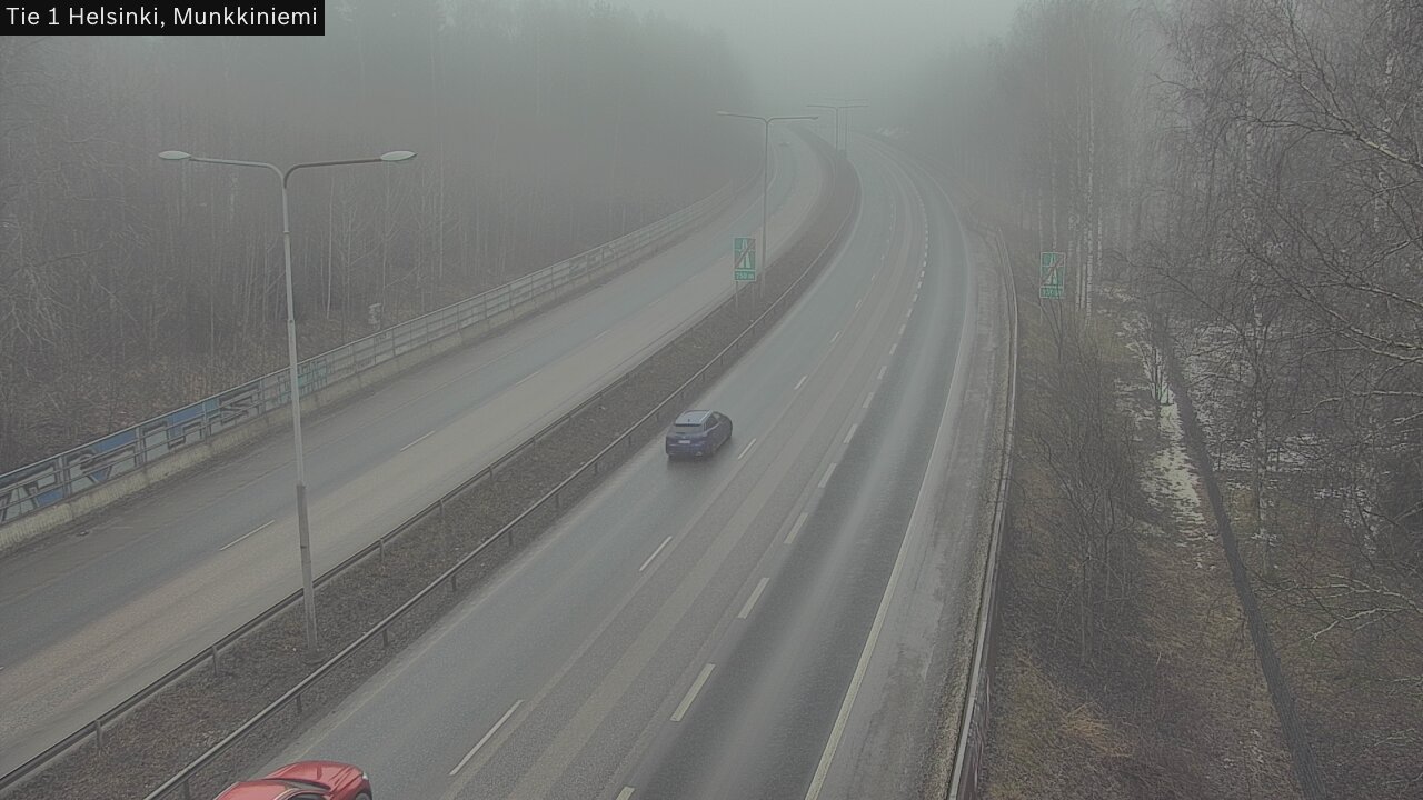 Weather Camera Image Road 1 Helsinki, Munkkiniemi, Helsinki, Uusimaa