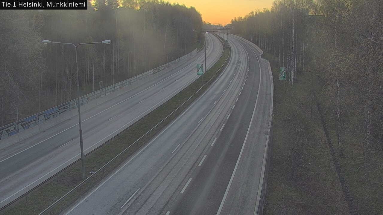 Weather Camera Image Väg 1 Helsingfors, Munksnäs, Helsinki, Uusimaa