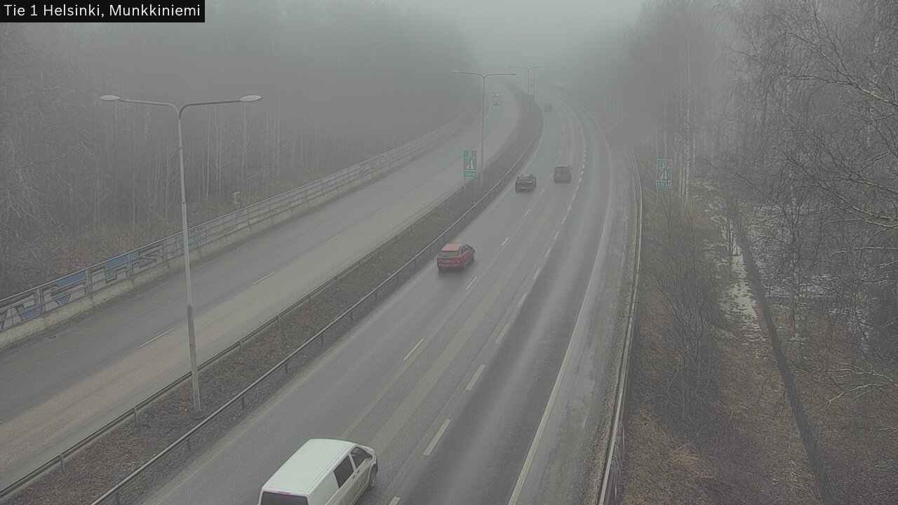 Weather Camera Image Road 1 Helsinki, Munkkiniemi, Helsinki, Uusimaa