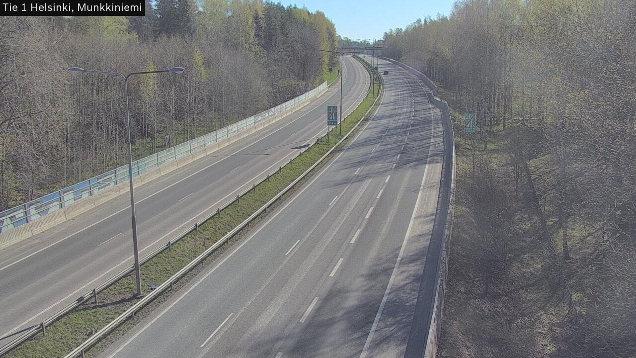 Weather Camera Image Väg 1 Helsingfors, Munksnäs, Helsinki, Uusimaa