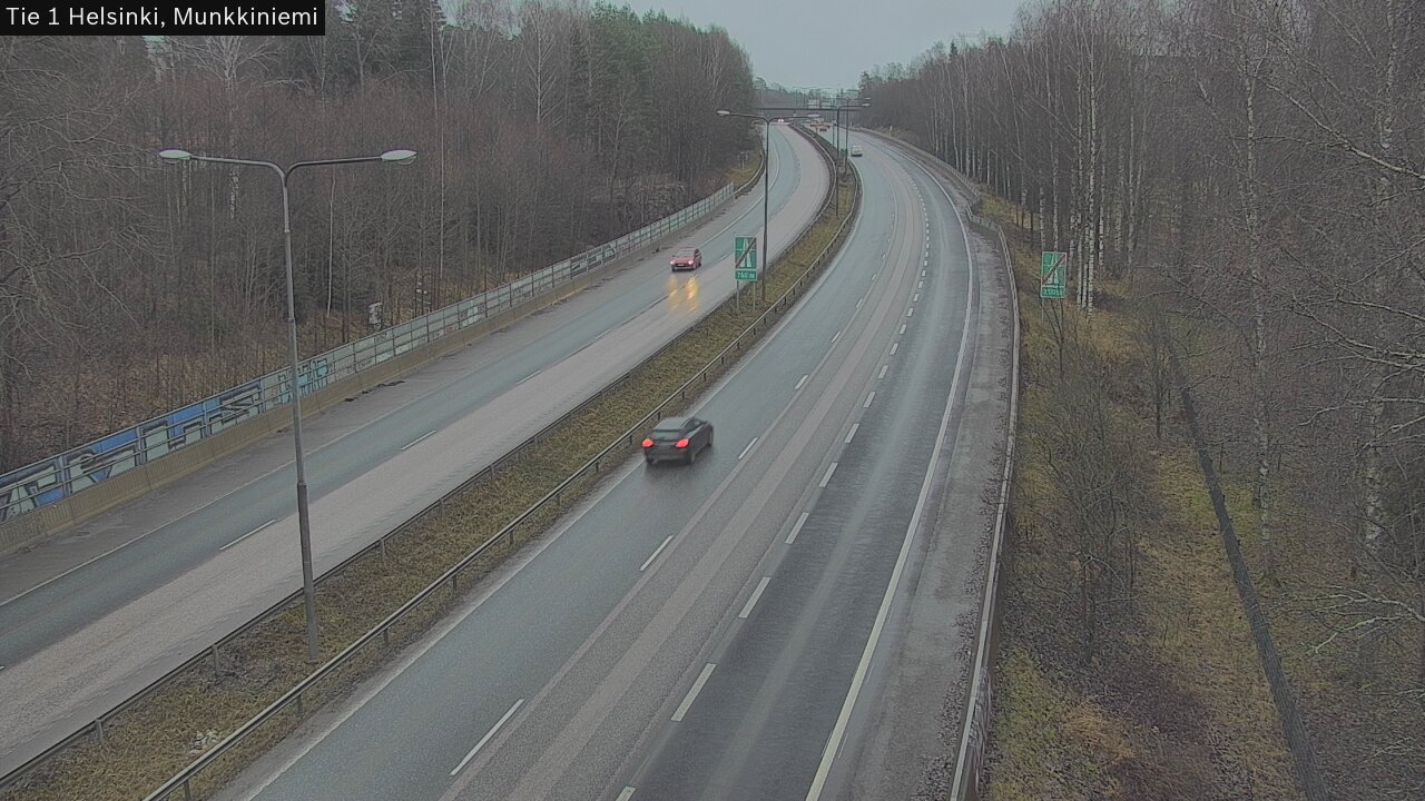 Weather Camera Image Road 1 Helsinki, Munkkiniemi, Helsinki, Uusimaa
