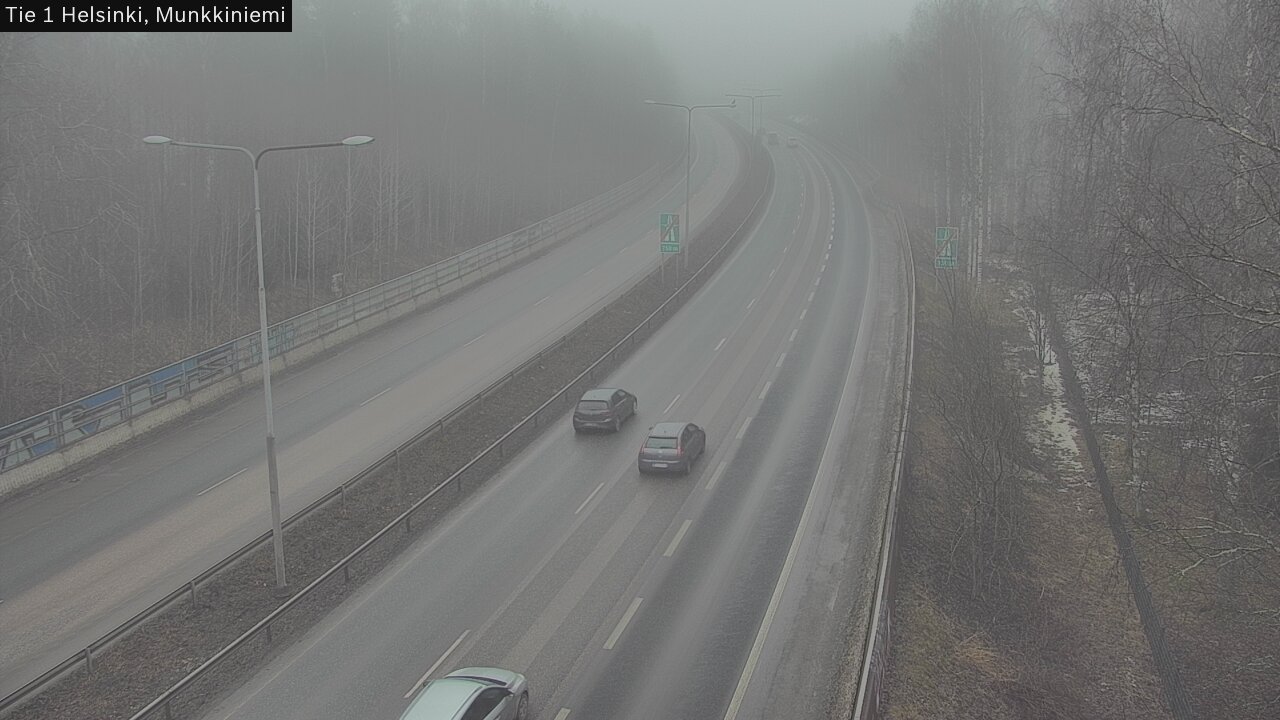 Weather Camera Image Road 1 Helsinki, Munkkiniemi, Helsinki, Uusimaa