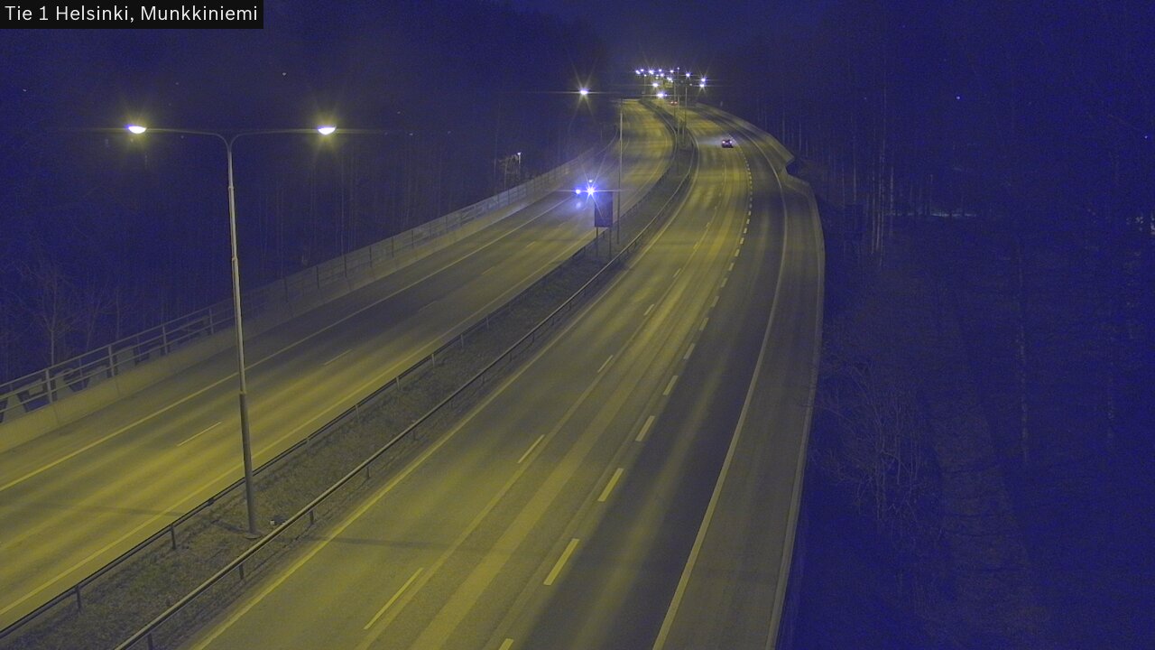Weather Camera Image Road 1 Helsinki, Munkkiniemi, Helsinki, Uusimaa