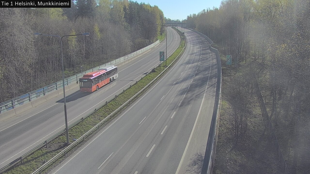 Weather Camera Image Väg 1 Helsingfors, Munksnäs, Helsinki, Uusimaa