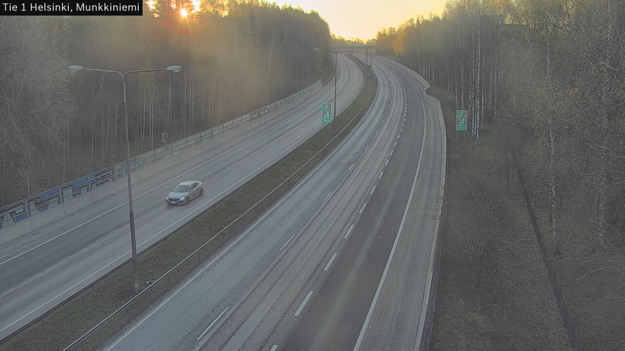 Weather Camera Image Väg 1 Helsingfors, Munksnäs, Helsinki, Uusimaa