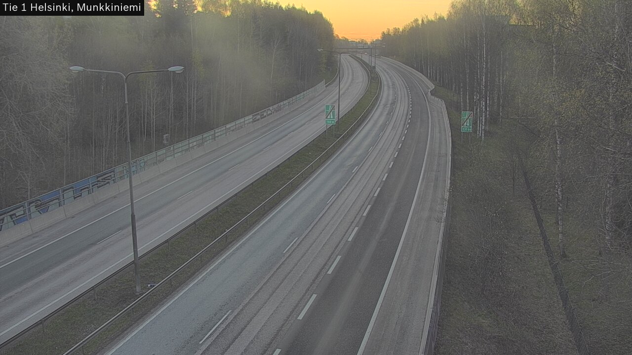 Weather Camera Image Väg 1 Helsingfors, Munksnäs, Helsinki, Uusimaa