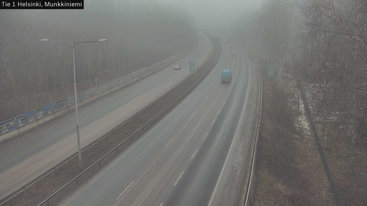 Weather Camera Image Road 1 Helsinki, Munkkiniemi, Helsinki, Uusimaa