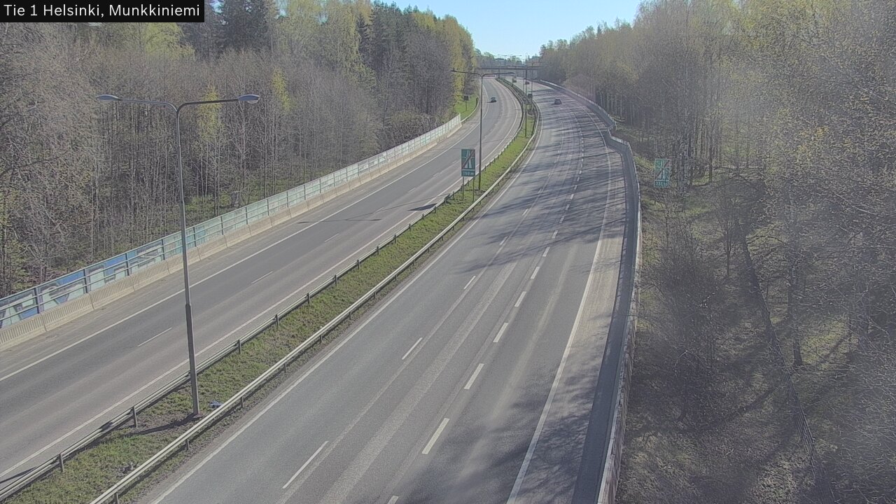Weather Camera Image Väg 1 Helsingfors, Munksnäs, Helsinki, Uusimaa