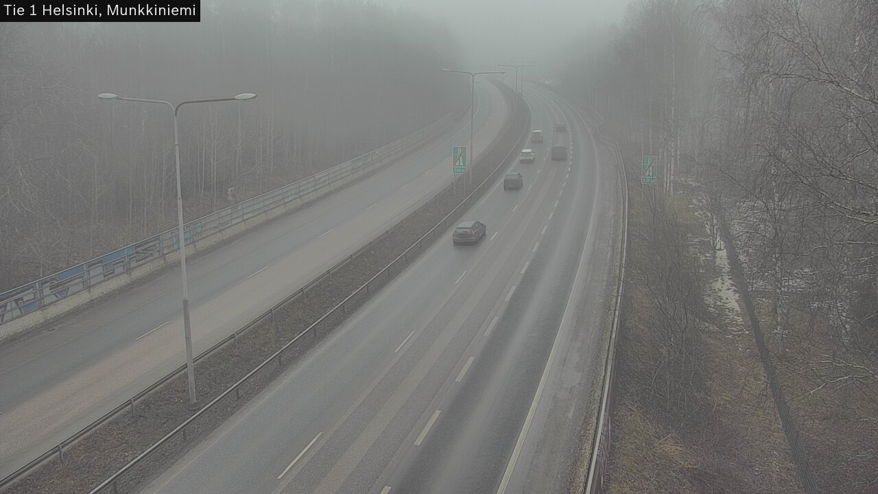 Weather Camera Image Road 1 Helsinki, Munkkiniemi, Helsinki, Uusimaa