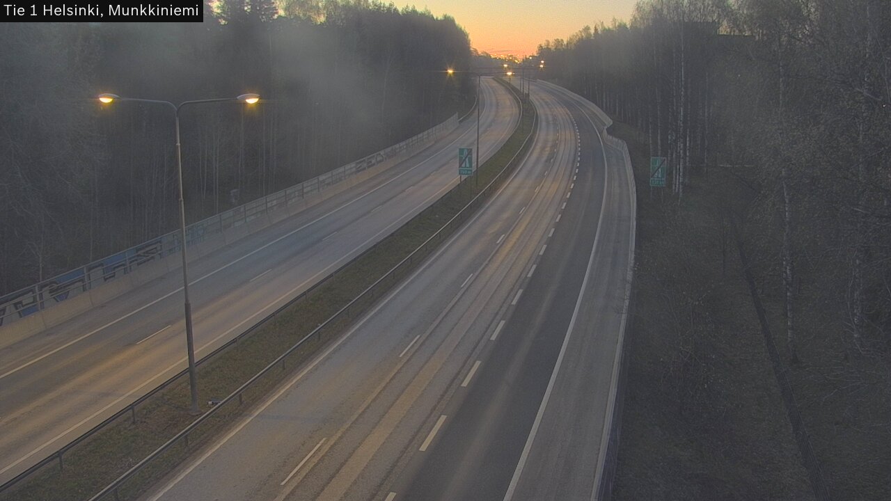 Weather Camera Image Väg 1 Helsingfors, Munksnäs, Helsinki, Uusimaa