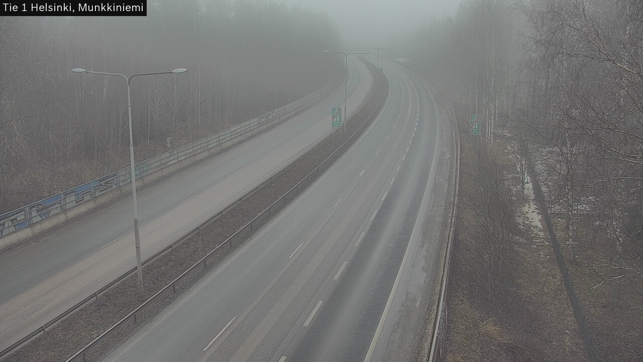 Weather Camera Image Road 1 Helsinki, Munkkiniemi, Helsinki, Uusimaa