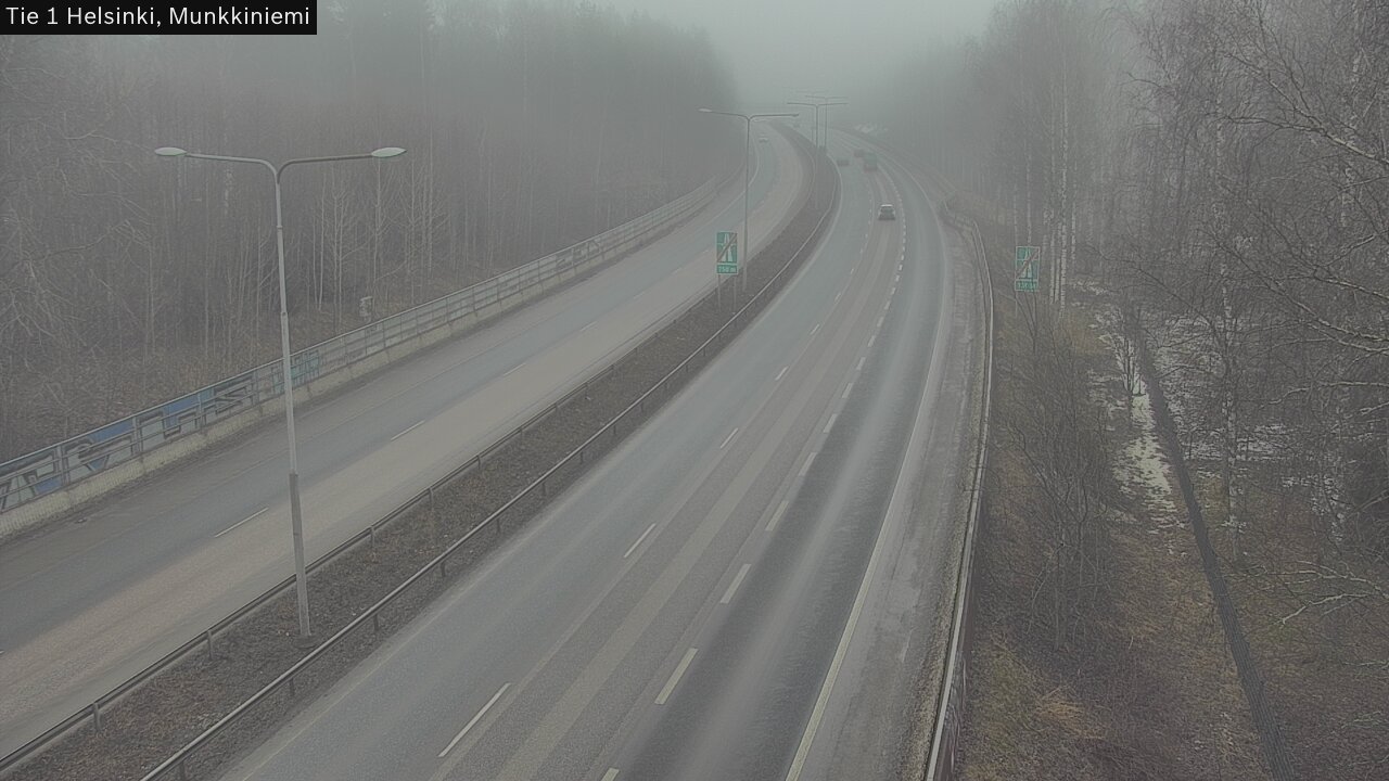 Weather Camera Image Road 1 Helsinki, Munkkiniemi, Helsinki, Uusimaa