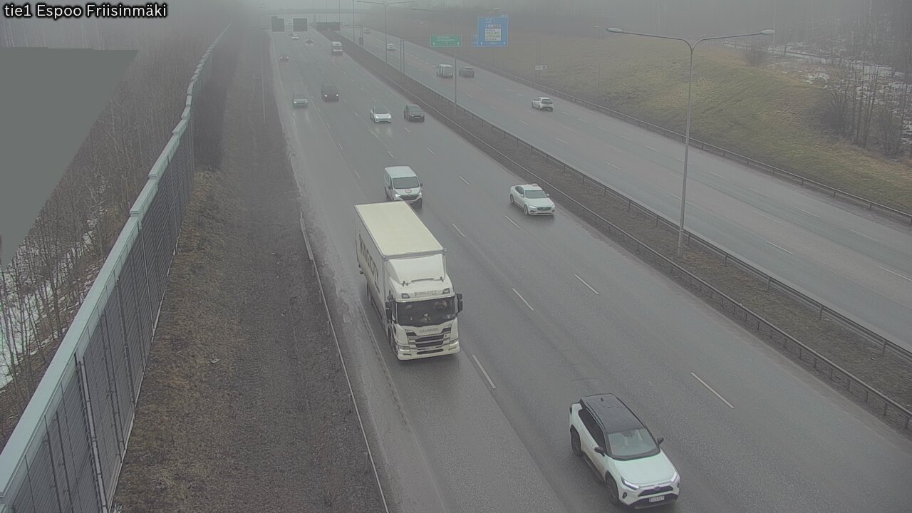 Weather Camera Image Road 1 Espoo, Friisinmäki, Espoo, Uusimaa
