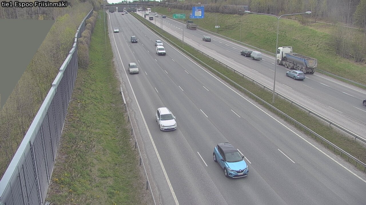 Weather Camera Image Road 1 Espoo, Friisinmäki, Espoo, Uusimaa