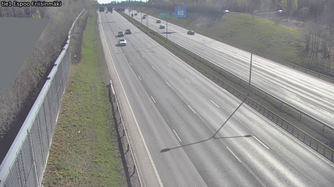 Weather Camera Image Road 1 Espoo, Friisinmäki, Espoo, Uusimaa