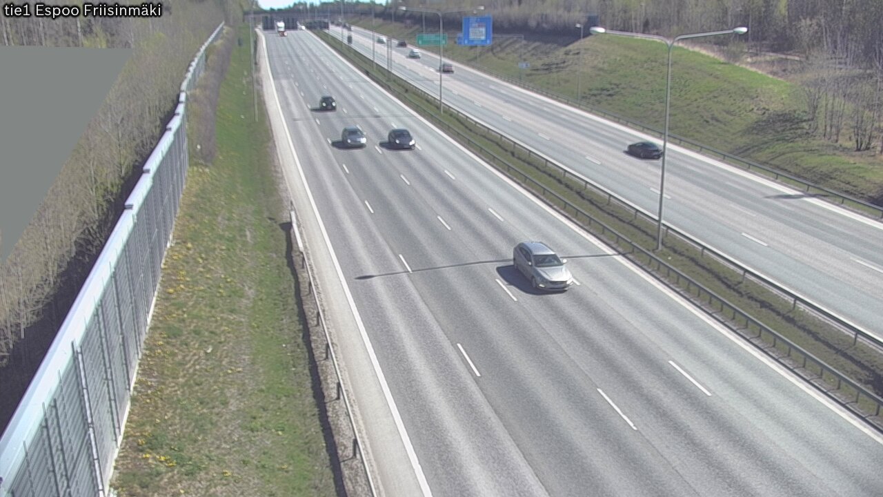 Weather Camera Image Road 1 Espoo, Friisinmäki, Espoo, Uusimaa