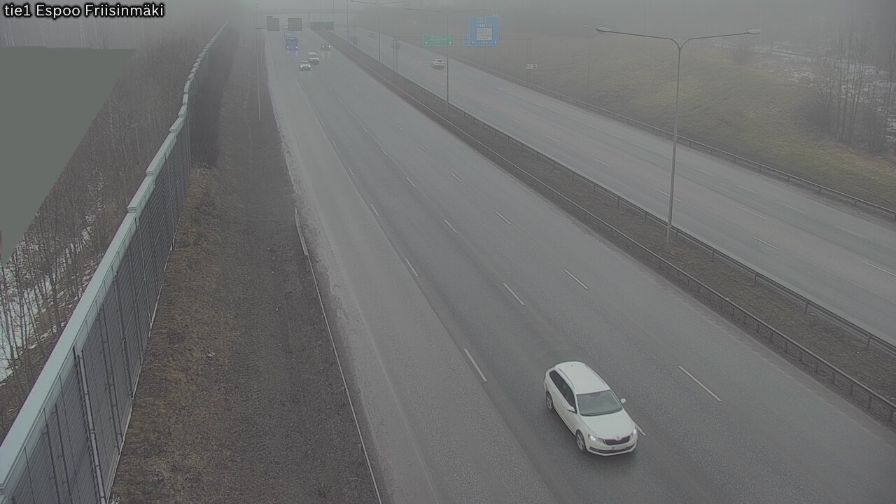 Weather Camera Image Road 1 Espoo, Friisinmäki, Espoo, Uusimaa