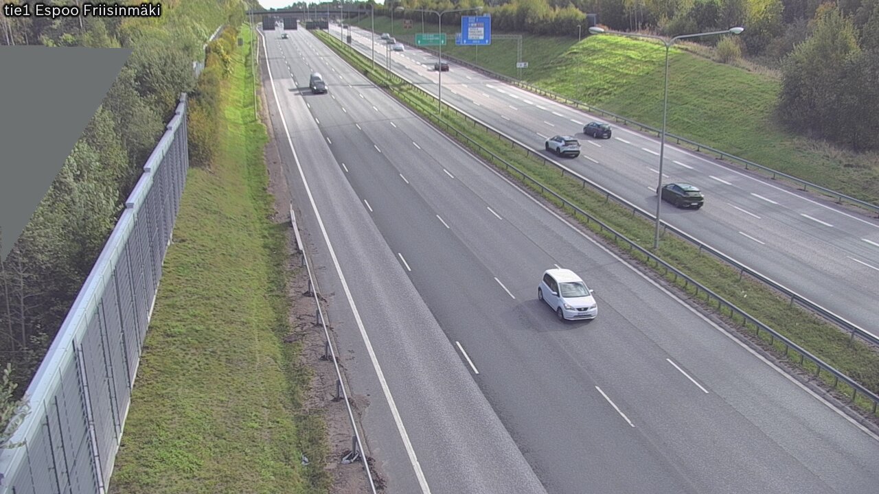 Weather Camera Image Road 1 Espoo, Friisinmäki, Espoo, Uusimaa