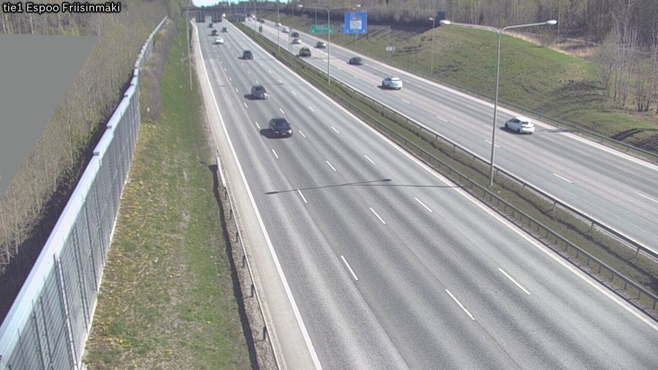 Weather Camera Image Road 1 Espoo, Friisinmäki, Espoo, Uusimaa