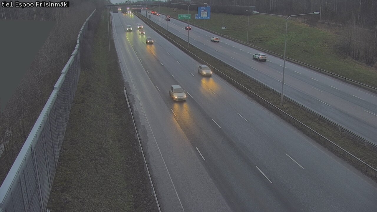 Weather Camera Image Väg 1 Esbo, Frisbacka, Espoo, Uusimaa