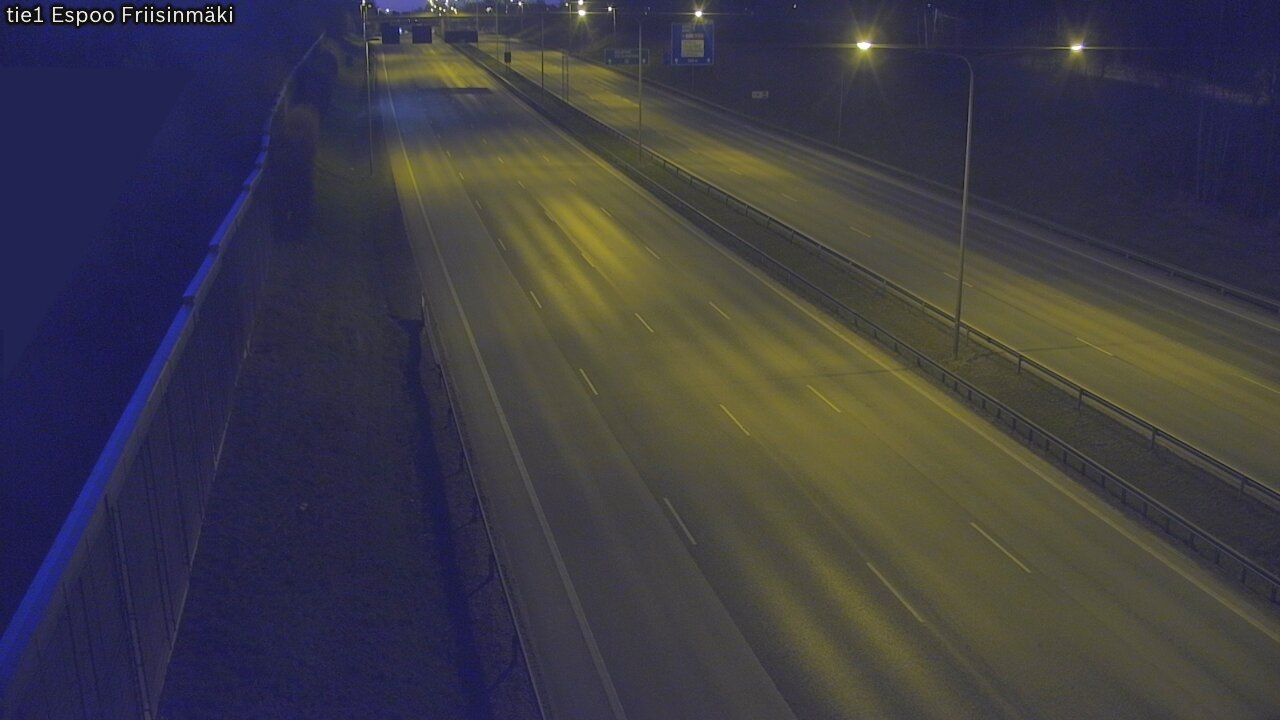 Weather Camera Image Väg 1 Esbo, Frisbacka, Espoo, Uusimaa
