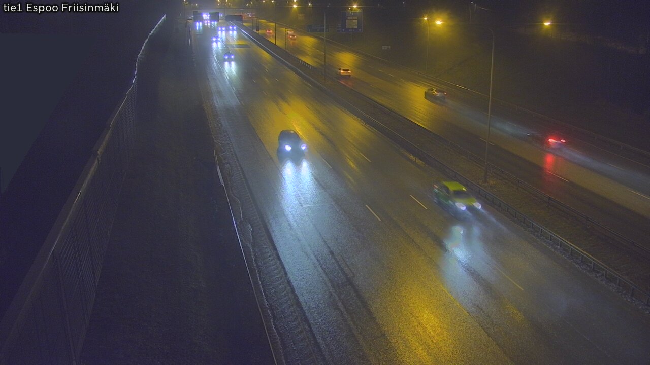 Weather Camera Image Road 1 Espoo, Friisinmäki, Espoo, Uusimaa