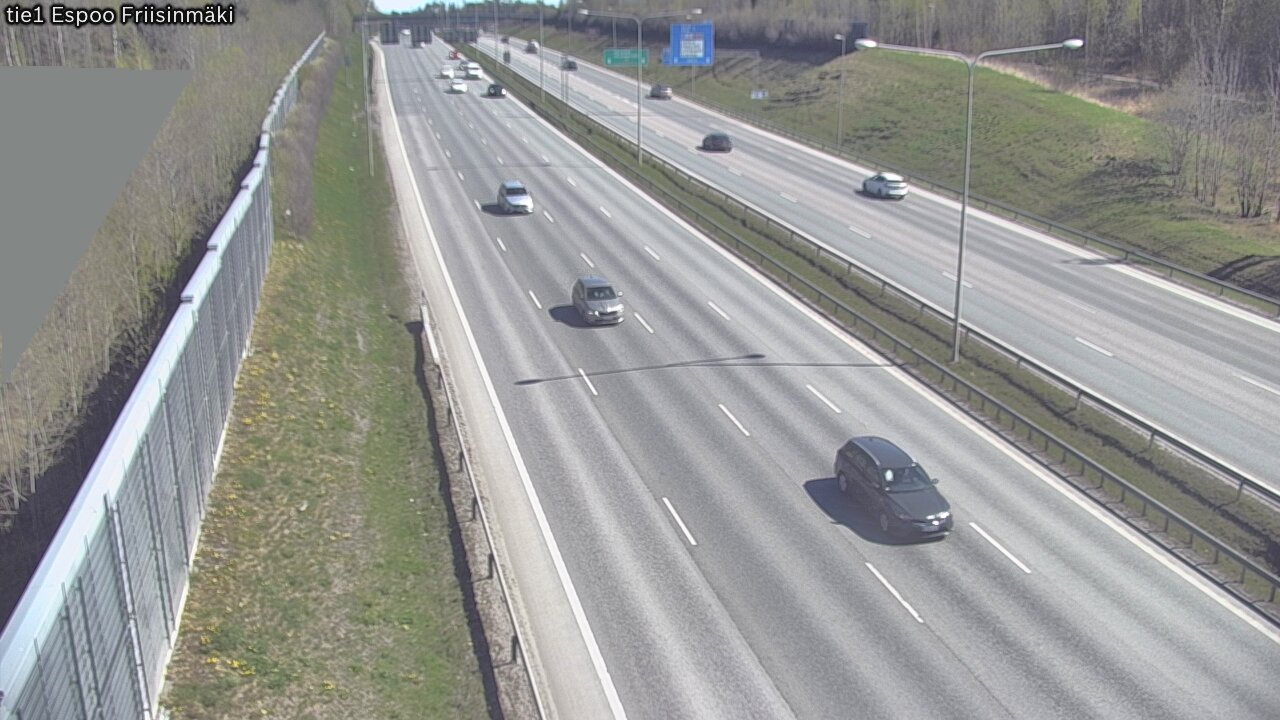Weather Camera Image Road 1 Espoo, Friisinmäki, Espoo, Uusimaa