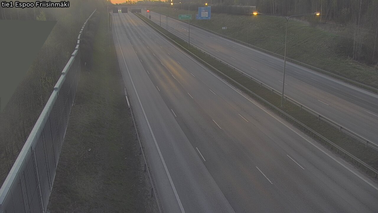 Weather Camera Image Väg 1 Esbo, Frisbacka, Espoo, Uusimaa