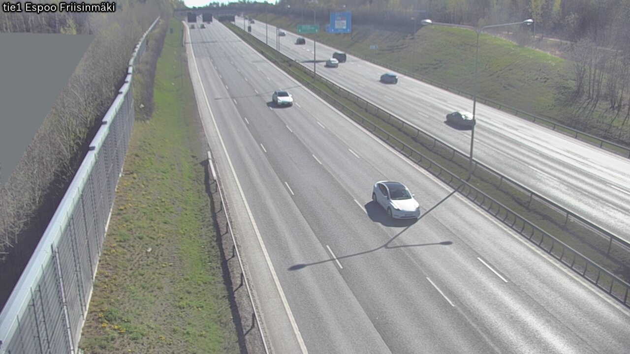 Weather Camera Image Road 1 Espoo, Friisinmäki, Espoo, Uusimaa