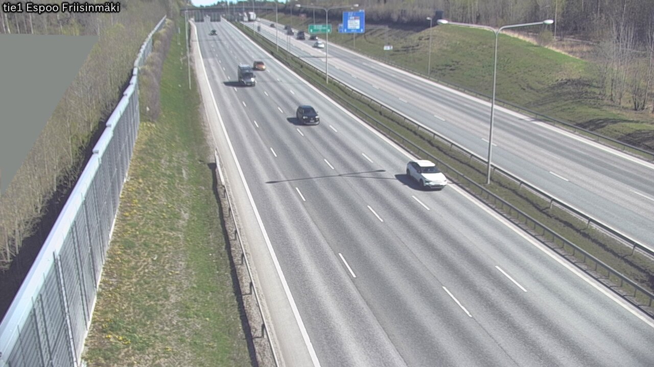 Weather Camera Image Road 1 Espoo, Friisinmäki, Espoo, Uusimaa