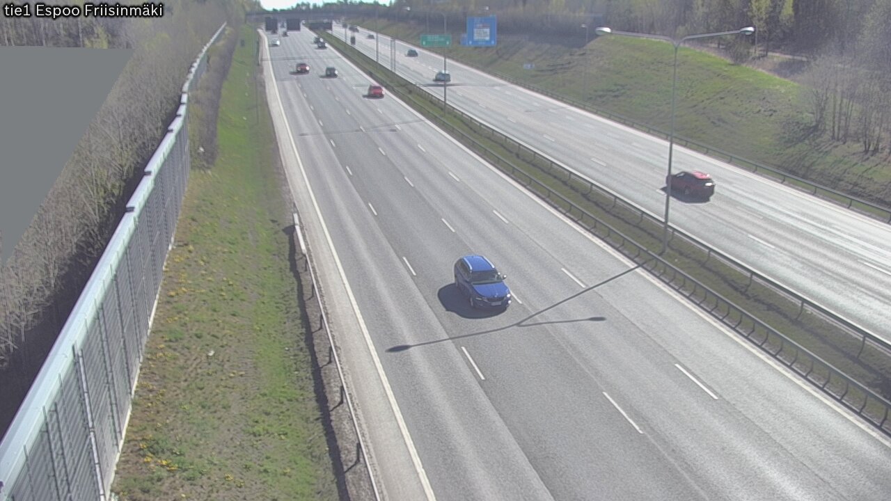 Weather Camera Image Road 1 Espoo, Friisinmäki, Espoo, Uusimaa