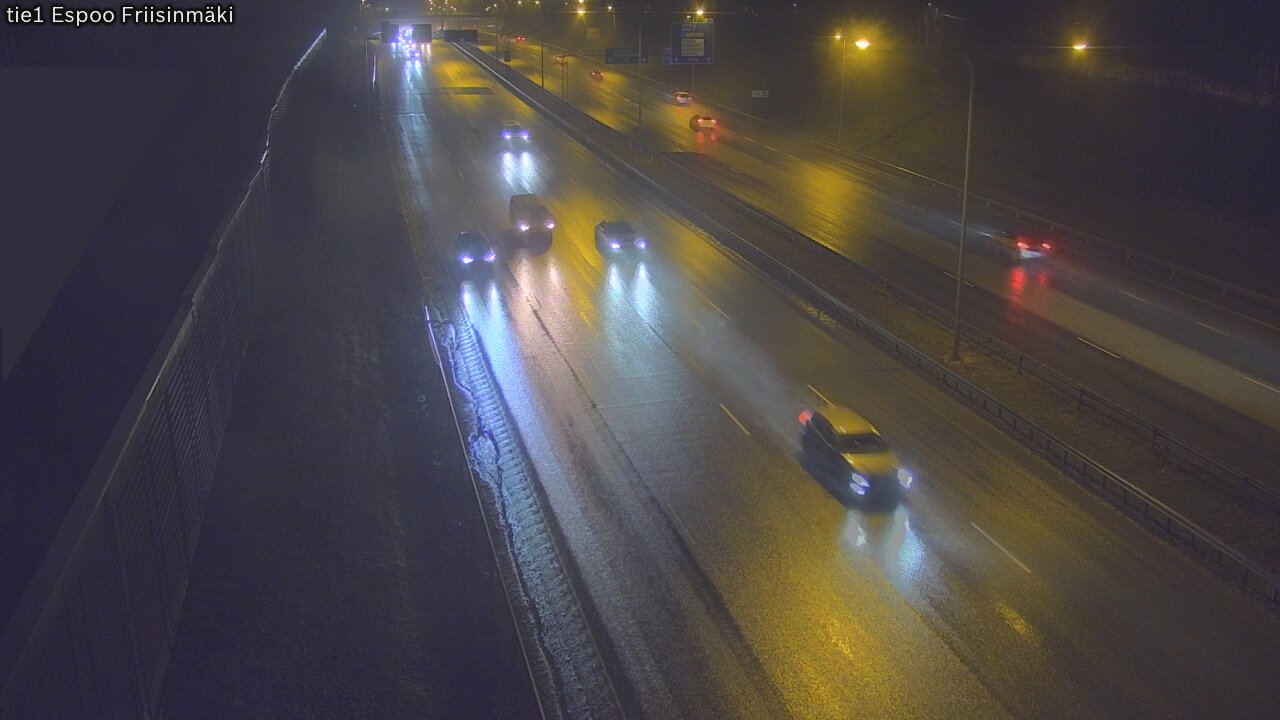 Weather Camera Image Road 1 Espoo, Friisinmäki, Espoo, Uusimaa
