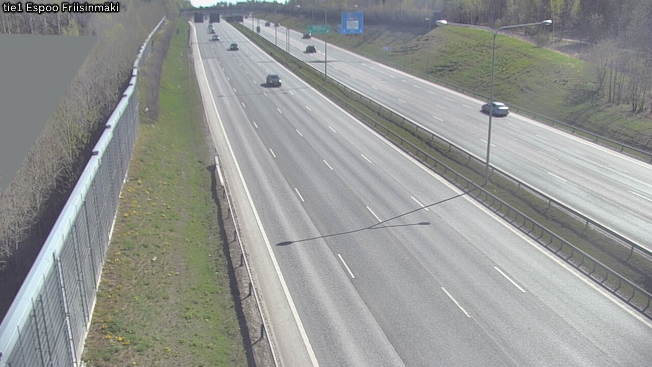 Weather Camera Image Road 1 Espoo, Friisinmäki, Espoo, Uusimaa
