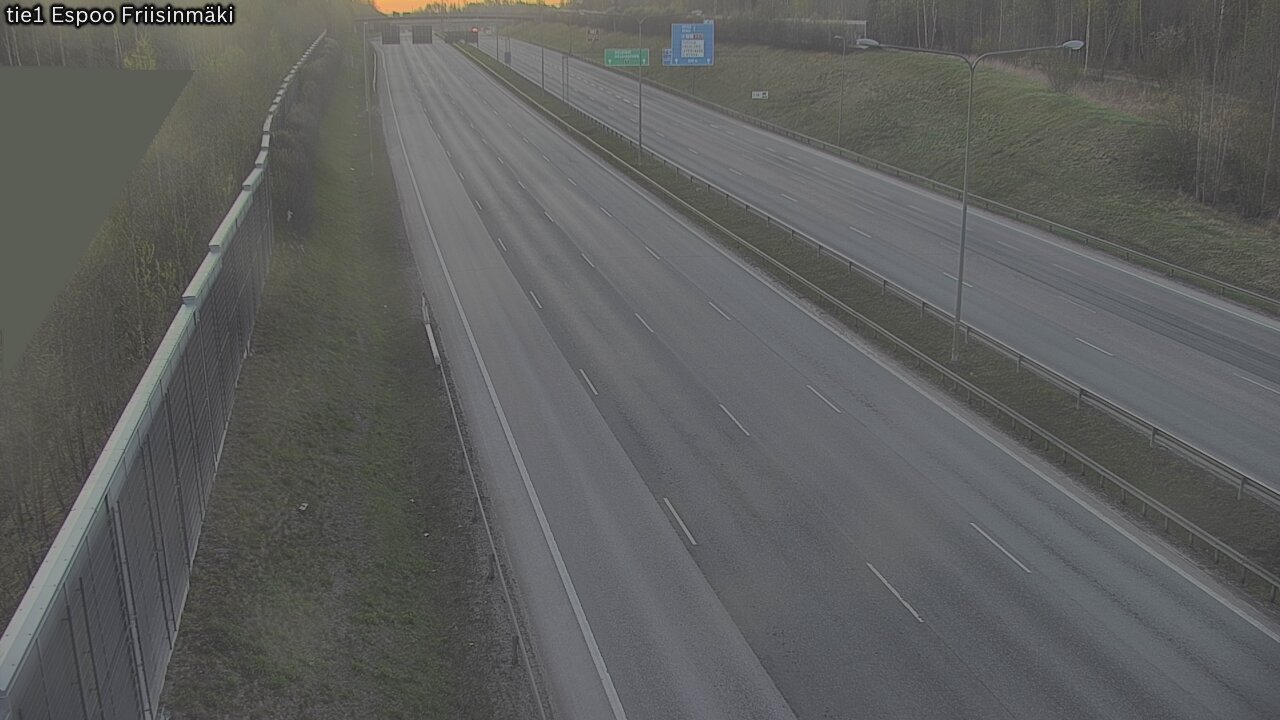 Weather Camera Image Väg 1 Esbo, Frisbacka, Espoo, Uusimaa
