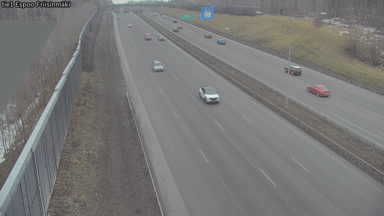 Weather Camera Image Väg 1 Esbo, Frisbacka, Espoo, Uusimaa