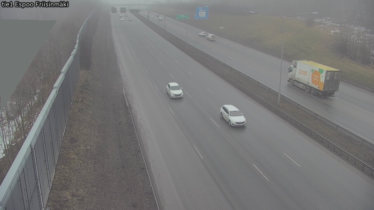 Weather Camera Image Väg 1 Esbo, Frisbacka, Espoo, Uusimaa