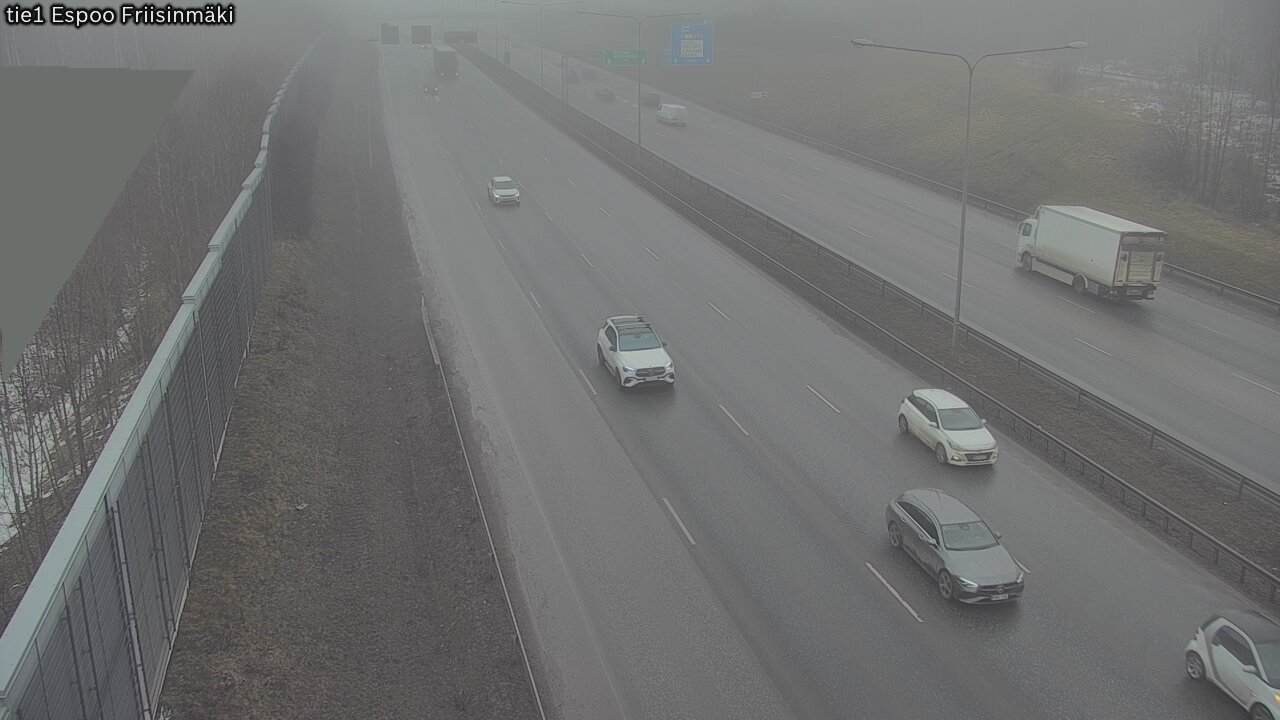 Weather Camera Image Road 1 Espoo, Friisinmäki, Espoo, Uusimaa